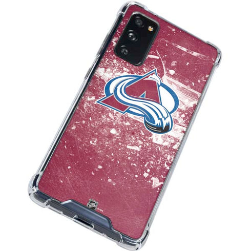 NHL Colorado Avalanche Frozen Galaxy S20 FE Clear Case